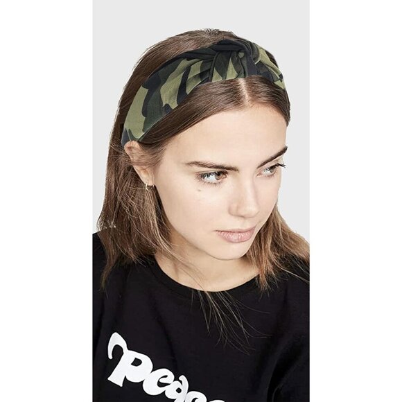 Adult Women Headbands Camo Green Cotton Velvet All Day Wear Fashion Accessory